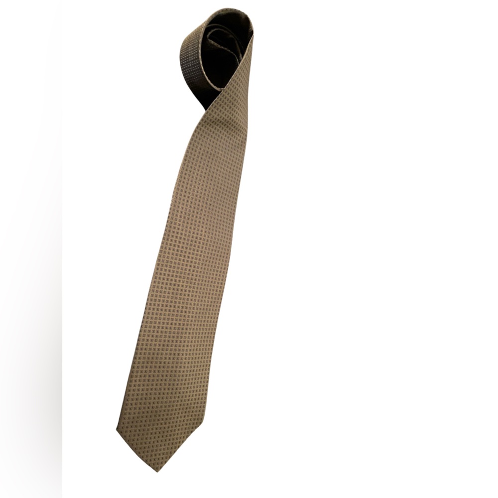 😎 Ottimo green patterned 100% Italian silk tie in excellent condition